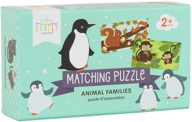 ALLC Puzzle 17x10x4.4cm PGMPAN11 Tierfamilie 20-teilig