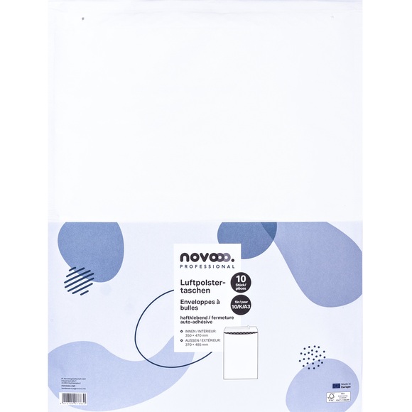 NOVOOO Luftpolstertasche E-1712153 weiss, 350x470mm 10 Stück
