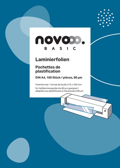 NOVOOO Laminierfolie A4 47060000 80 MIC 100 Stk