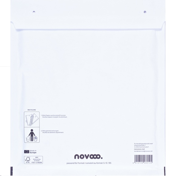 NOVOOO Luftpolstertasche Mix E-1712140 weiss, 220x265mm 100 Stück