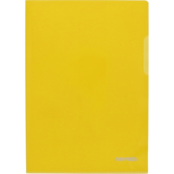 NOVOOO Pro Sichtmappen 140my A4 400197773 gelb glatt 100 Stück