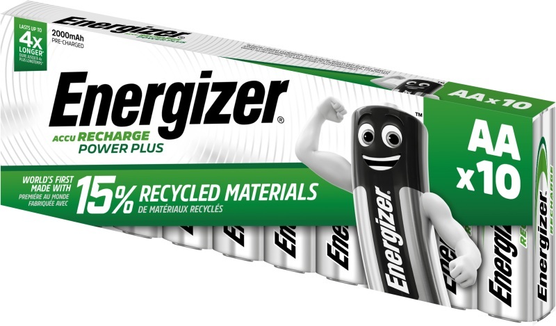 Energizer PowerPlus NiMH-Akku Mignon, 2000 mAh, 10er Pack