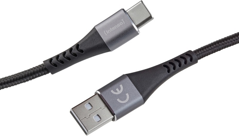 INTENSO Cable USB-A to USB C 7901100 1.5 m, Nylon black