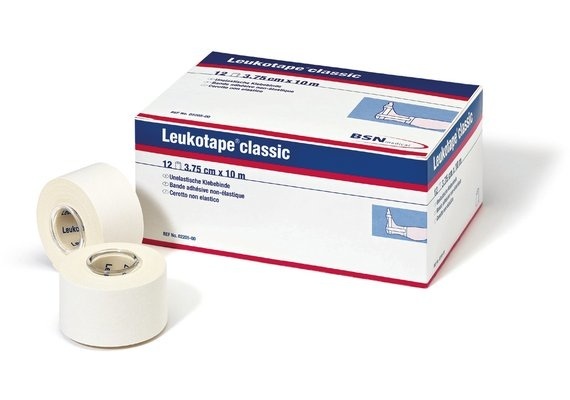 Leukotape classic economy Pflasterband 10mx3.75cm rot (12 Stück)
