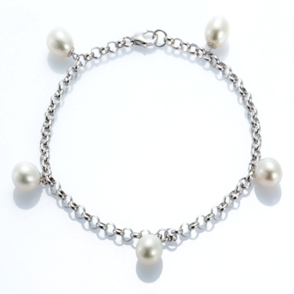 Andreani Armband mit echten Süsswasserperlen Silber 925