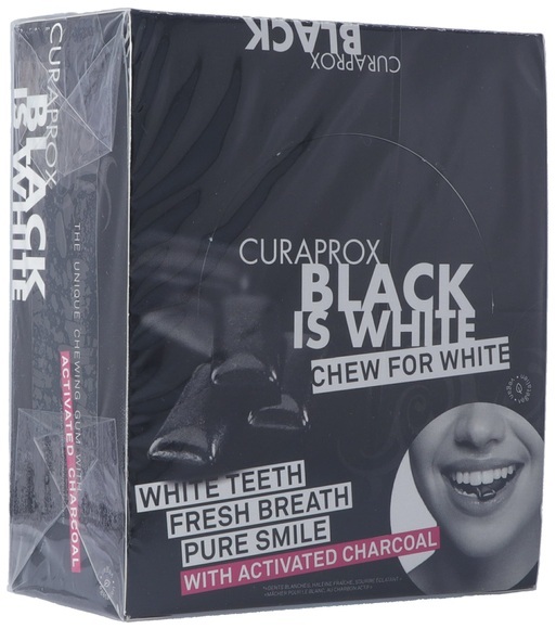 Curaprox BLACK IS WHITE KAUGUMMI 12 STÜCK