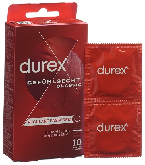 Durex 3038302 Gefühlsecht - Kondom (Transparent)
