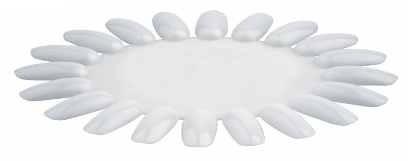 Nail Art-Palette rund  Weiss