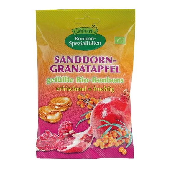 Liebhart Bio Bonbons Sanddorn Granatapfel (100 g)