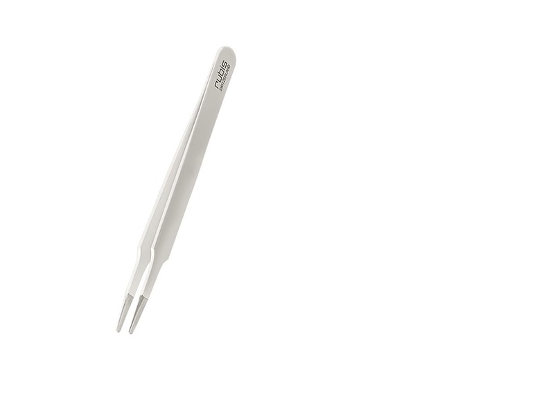 Rubis Wimpern Pinzette gerade, weiss