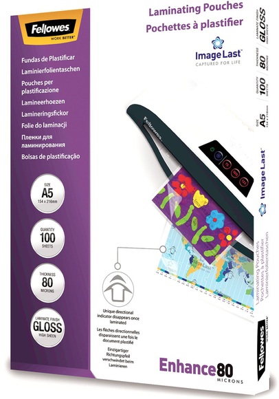 Fellowes Laminating Pouches A5 100Pcs -