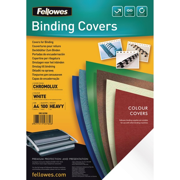 Fellowes Deckblatt Chromo Karton