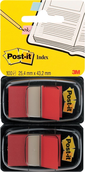 Post-it Haftstreifen 680-RD2 2 Block/Pack. Rot