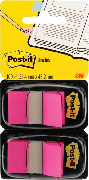 3M Page Marker Post-it Index 680-BP2 Pink, 2