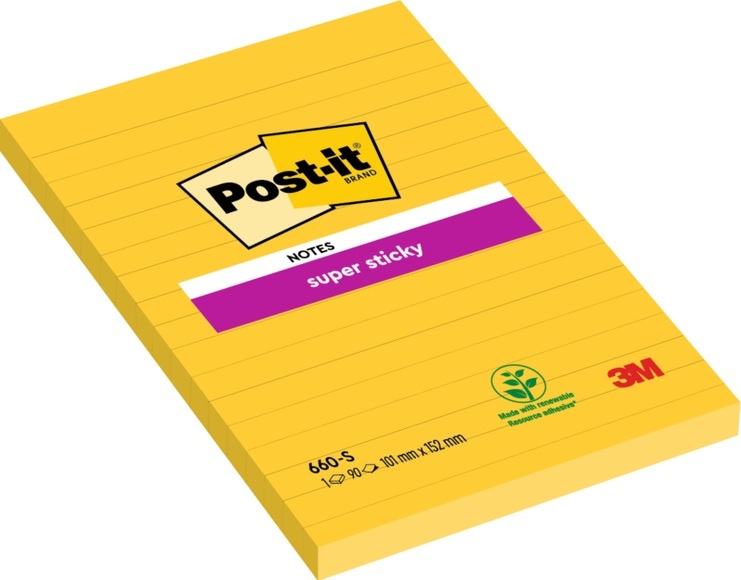 3M Notizzettel Post-it Super Sticky 15,2 x 10,2