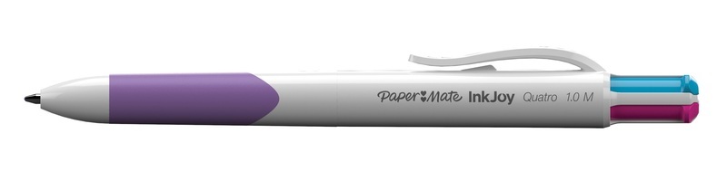 Papermate Inkjoy Quatro Blue,Green,Purple,Red Clip-on retractable ballpoint pen Medium 12 pc(s)