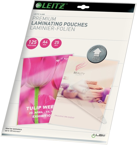 Leitz Laminierfolie DIN A4 125 micron glänzend 25 St.