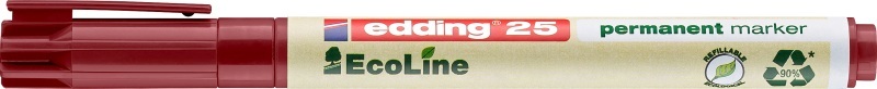 Edding e-25 EcoLine 4-25002 Permanentmarker Rot wasserfest: Ja