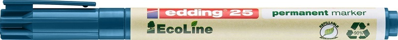 Edding e-25 EcoLine 4-25003 Permanentmarker Blau wasserfest: Ja