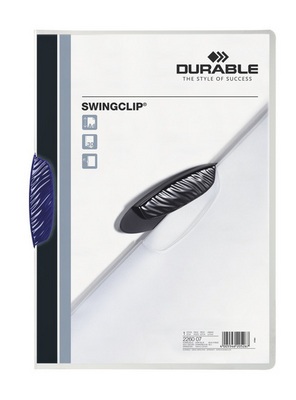 Durable Swingclip Präsentations-Mappe Dunkelblau Polypropylen (PP)