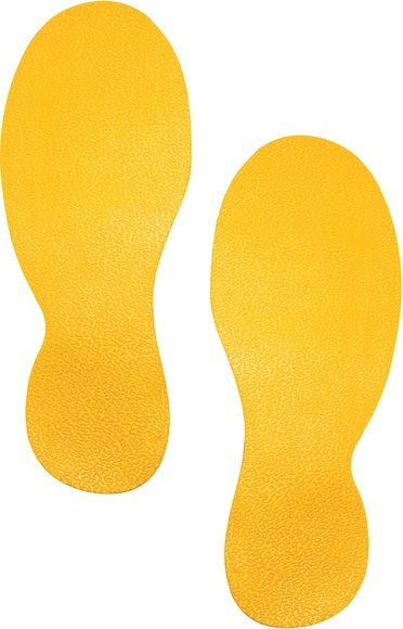 Stellplatz-Markierung Durable, selbstklebend in Fuß-Form, für Böden, 5 Paar