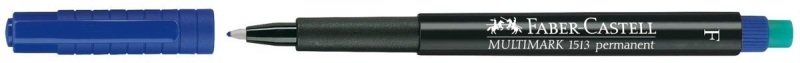 Faber-Castell Folienstift 1513 MULTIMARK F permanent Blau 151351