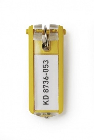 DURABLE Schlüsselanhänger Verpackungseinheit 6 Stück gelb