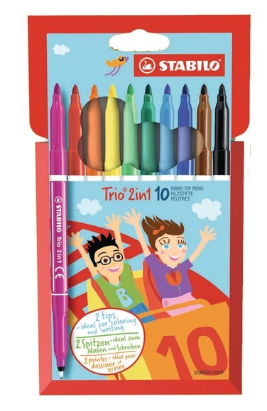STABILO® Stifte TRIO 2in1 mit 10 Farben