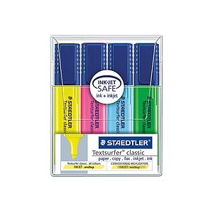 Staedtler Textsurfer 364 WP4 marker 4 pc(s) Blue,Green,Pink,Yellow Chisel tip