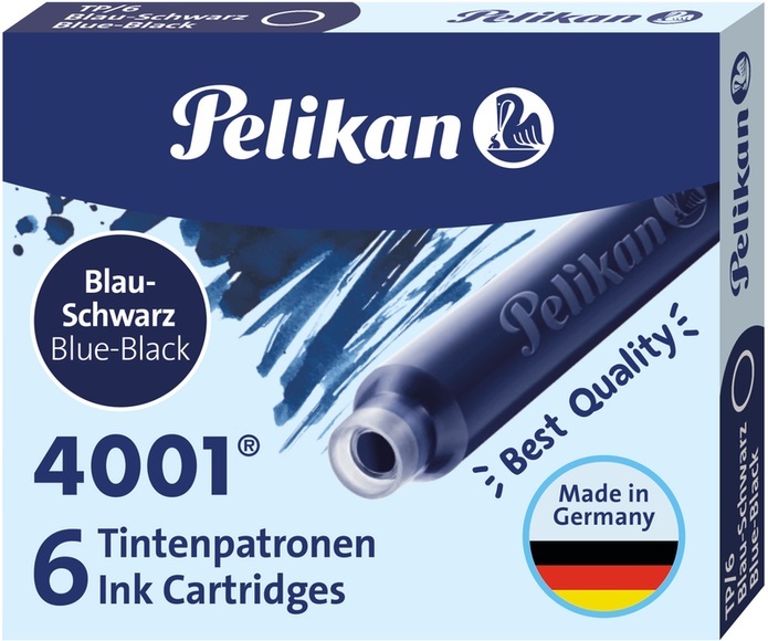 Pelikan Tintenpatrone 4001 Blau/Schwarz
