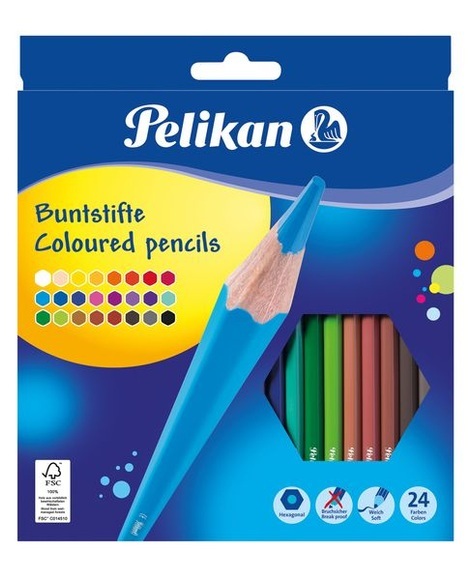 Pelikan Farbstifte D?nn, 24-er Set