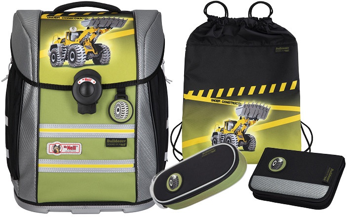 MCNEILL Schulranzen-Set ERGO PRIMERO 9638206000 BULLDOZER McLight 4-te