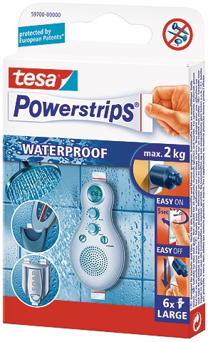 tesa Powerstrips® Waterproof Weiß 59700 tesa Inhalt: 1 Pckg.