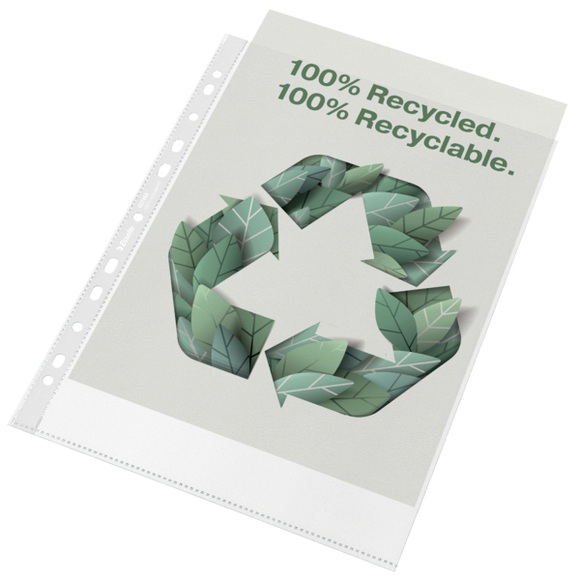 LEITZ Sichthülle PP Recycle A4 627493 transparent, 70my 100 St&uu