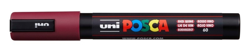 Uni-Ball uni POSCA PC-5M Marker 1 Stück(e) Rot Rundspitze