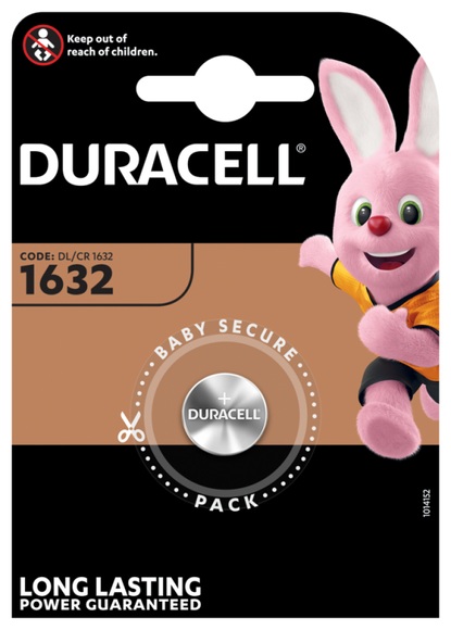 Duracell Batterie Knopfzelle CR1632 3.0V Lithium - 1St.