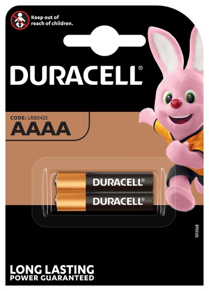 Security Alkaline AAAA/MN2500/LR61/E96 Spezialbatterie, 1,5V, 500mAh - 2 Stück