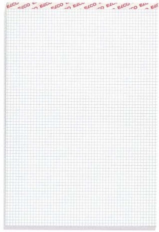 ELCO Notizblock kariert 4mm A5 73422.17 weiss, 70gm2 100 Blatt