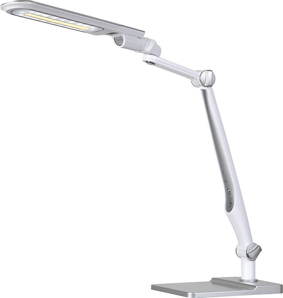 Hansa LED-Tischleuchte MULTIFLEX dimmbar silber / weiß