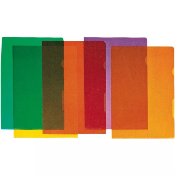 BÜROLINE Sichtmappen A4 620095 gelb 100 Stück