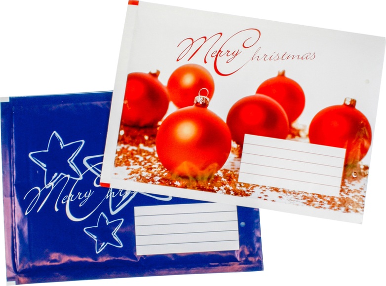 NEUTRAL Luftpolstertaschen Christmas 081055 Gr.7, 250x350mm 4 Stü
