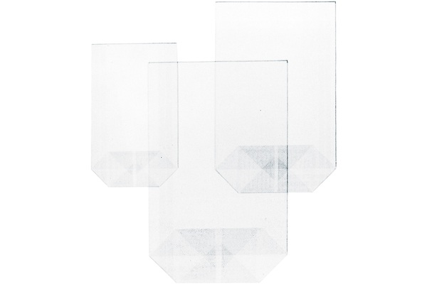 BÜROLINE Kreuzboden-Beutel 165×270mm 423054 transparent 100