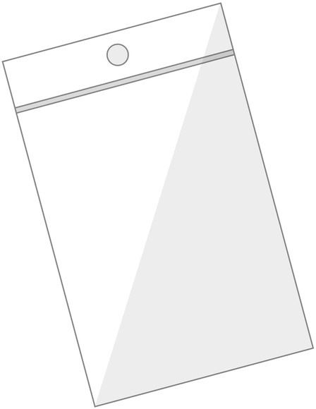 BÜROLINE Pressverschluss Beutel 40×60mm 421040 transparent