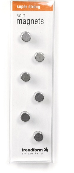 Trendform Haftmagnet BOLT Silber, 6