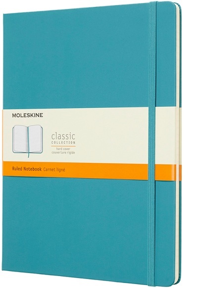 Moleskine Reef Blue Notebook Extra Large Ruled Hard