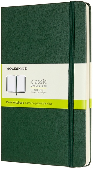 Moleskine Notizbuch, Large, A5, Blanko, Hard Cover, Myrtengrün