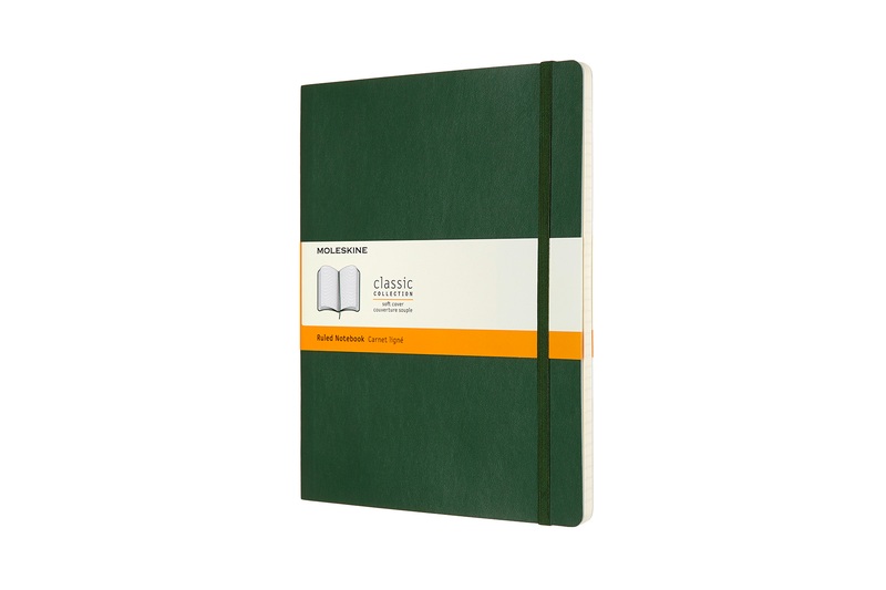 Moleskine Notizbuch, Xlarge, Liniert, Soft Cover, Myrtengrün