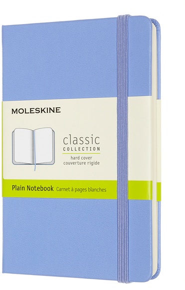 Moleskine Notizbuch Pocket/A6 Blanko, Hortensien Blau