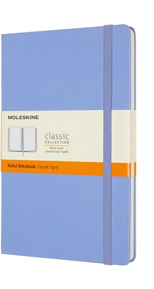 Moleskine Notizbuch Large/A5 Liniert, Hortensien Blau
