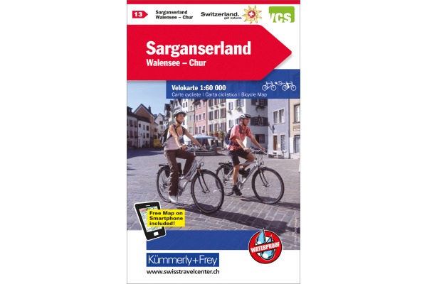 Kümmerly & Frey Karte Sarganserland, Chur, Domleschg